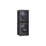 LG WashTower 4.5 cu. ft. Washer and 7.4 cu. ft. Electric Dryer – Black Steel