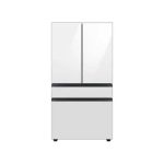 Bespoke 4-Door French Door Refrigerator (23 cu. ft.) with Beverage Center™ in White Glass