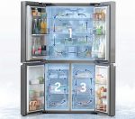 36 Inch 4-Door Flex™ Smart Refrigerator with 29 Cu. Ft. Capacity, Beverage Center, Dual Ice Maker, FlexZone™, Triple Cooling, Clean Guard Handles, UV Deodorizing Filter, Wi-Fi Enabled, ADA Compliant, and Energy Star Rated: Fingerprint Resistant Stainless Steel - Image 11