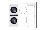 Single Unit Front Load LG WashTower with Center Control 4.5 cu. ft. Washer and 7.4 cu. ft. Electric Dryer - Image 2