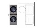 Single Unit Front Load LG WashTower with Center Control 4.5 cu. ft. Washer and 7.4 cu. ft. Electric Dryer - Image 2