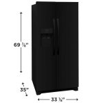 22 Cu. Ft. 33″ Standard-Depth Side-by-Side Refrigerator - Image 2