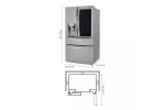 23 cu. ft. Smart wi-fi Enabled InstaView® Door-in-Door® Counter-Depth Refrigerator with Craft Ice™ Maker - Image 2