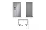 27 cu. ft. 36-inch Wide Side-by-Side Refrigerator – Stainless Steel - Image 2