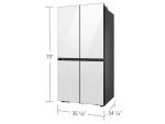 Bespoke 29 cu. ft. 4-Door Flex™ Refrigerator with Beverage Center™ & Customizable Door Panels in White Glass - Image 2