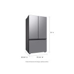 Bespoke 3-Door French Door Refrigerator (24 cu. ft.) with Beverage Center™ in Stainless Steel - Image 2