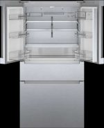 800 Series French Door Bottom Mount Refrigerator 36” Stainless steel (with anti-fingerprint) - Image 3