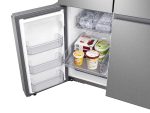 23 cu. ft. Smart Counter Depth 4-Door Flex™ refrigerator with AutoFill Water Pitcher and Dual Ice Maker in Stainless Steel - Image 3