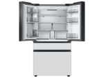 Bespoke 4-Door French Door Refrigerator (23 cu. ft.) with Beverage Center™ in White Glass - Image 3