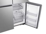 23 cu. ft. Smart Counter Depth 4-Door Flex™ refrigerator with AutoFill Water Pitcher and Dual Ice Maker in Stainless Steel - Image 4
