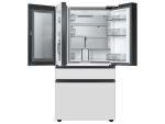 Bespoke 4-Door French Door Refrigerator (23 cu. ft.) with Beverage Center™ in White Glass - Image 4