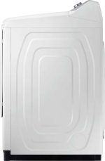 27 Inch Smart Electric Dryer with 7.4 cu ft Capacity, 21 Drying Cycles, 10 Options, Steam Sanitize, Sensor Dry, and Interior Drum Light: White - Image 5
