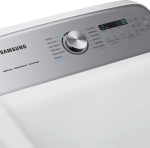 27 Inch Smart Electric Dryer with 7.4 cu ft Capacity, 21 Drying Cycles, 10 Options, Steam Sanitize, Sensor Dry, and Interior Drum Light: White - Image 6