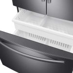 36 Inch French Door Refrigerator with 27 Cu. Ft. Capacity, Filtered Water/Ice Dispenser, All Around Cooling, Adjustable SpillProof Shelves, Door Alarm, Star-K Certified, Energy Star Certified, and ADA Compliant: Fingerprint Resistant Black Stainless Steel - Image 6