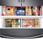 36 Inch French Door Refrigerator with 27 Cu. Ft. Capacity, Filtered Water/Ice Dispenser, All Around Cooling, Adjustable SpillProof Shelves, Door Alarm, Star-K Certified, Energy Star Certified, and ADA Compliant: Fingerprint Resistant Black Stainless Steel - Image 7