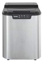 25 lbs. Countertop Ice Maker in Stainless Steel