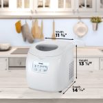 25 lbs. Countertop Ice Maker in White - Image 8
