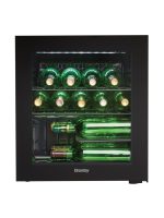 16 Bottle Free-Standing Wine Cooler in Black