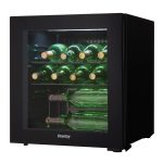 16 Bottle Free-Standing Wine Cooler in Black - Image 2
