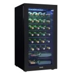 36 Bottle Free-Standing Wine Cooler in Black - Image 5