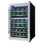 38 Bottle Free-Standing Wine Cooler in Stainless Steel - Image 2