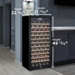94 Bottle Free-Standing Wine Cooler in Black - Image 6