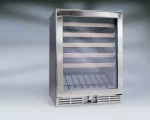 24″ Under-Counter Wine Cooler, 48-Bottle Capacity, Maple Racks, Display Light