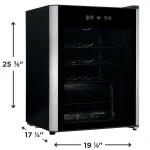 24-Bottle Compact Freestanding Wine Cooler - Image 5