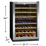 45 Bottle Two-Zone Wine Cooler - Image 6