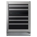 51-Bottle Wine Cooler Refrigerator in Stainless Steel