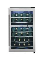 38 Bottle Free-Standing Wine Cooler in Stainless Steel
