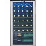 36 Bottle Free-Standing Wine Cooler in Platinum