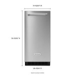 15″ Automatic Ice Maker with Stainless Steel Finish - Image 9