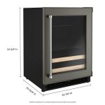 24″ Panel-Ready Beverage Center with Wood-Front Racks - Image 8