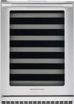 24″ Wine Cooler, 48 Bottles, 7 Maple Racks, Custom Temp, ADA, Star-K Sabbath, Theater Lighting, Left Hinge.