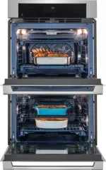30″ Double Electric Wall Oven with Dual-Fan Convection, Temp Probe, Self-Cleaning Racks, and Rapid Preheat. - Image 3