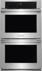 30″ Double Electric Wall Oven with Dual-Fan Convection, Temp Probe, Self-Cleaning Racks, and Rapid Preheat.