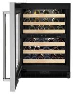 24″ Undercounter Wine Cellar with Glass Door and Wood-Front Racks - Image 4
