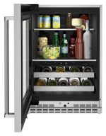 24″ Beverage Center with Glass Door and Metal-Front Racks - Image 4