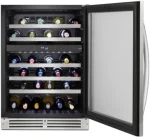 24″ Undercounter Wine Center, 51-Bottle Capacity, Dual Zones, LED Lighting, Reversible Door. - Image 4