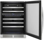 24″ Undercounter Wine Center, 51-Bottle Capacity, Dual Zones, LED Lighting, Reversible Door. - Image 3
