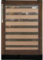 24″ Undercounter Wine Reserve, 57 Bottles, 7 Slide-Out Racks, LED Lighting, ADA Compliant.