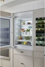 30″ Wine Fridge, 106 Bottles, Dual Zones, Convertible Drawer, Ice Maker, Glass Door, Sabbath Mode. - Image 2