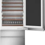 30″ Wine Fridge, 106 Bottles, Dual Zones, Convertible Drawer, Ice Maker, Glass Door, Sabbath Mode.