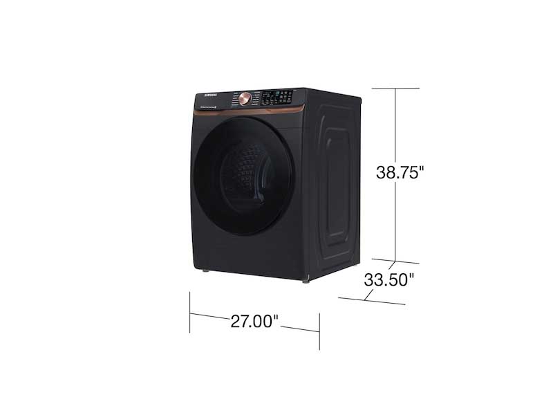 5.0 cu. ft. Extra Large Capacity Smart Front Load Washer with Super Speed Wash and Steam in Brushed Black - Image 2