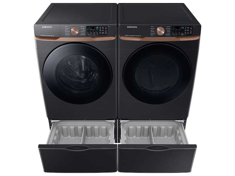 5.0 cu. ft. Extra Large Capacity Smart Front Load Washer with Super Speed Wash and Steam in Brushed Black - Image 3