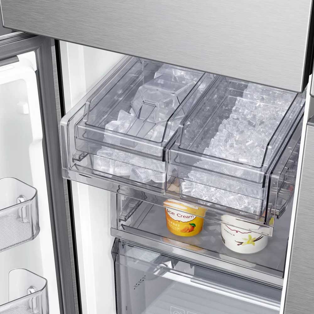 36 Inch Smart 4-Door Flex™ Refrigerator with 29 Cu. Ft. Capacity, AutoFill Water Pitcher, Dual Ice Maker, FlexZone Storage, Flex Crisper, UV Deodorizing Filter, Triple Cooling, and ADA Compliant: Fingerprint Resistant Stainless Steel - Image 4