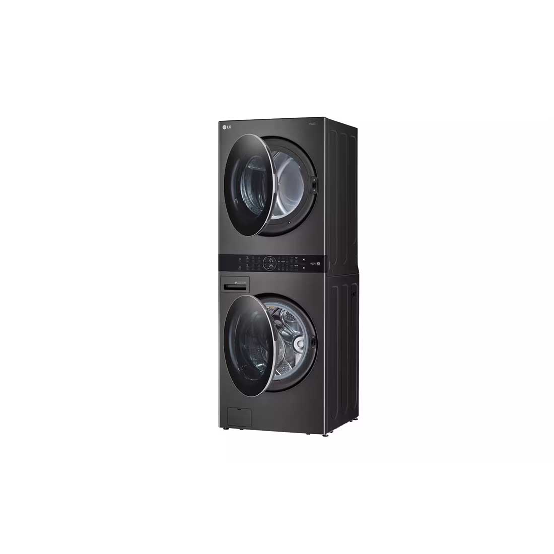 LG WashTower 4.5 cu. ft. Washer and 7.4 cu. ft. Electric Dryer - Black Steel - Image 5