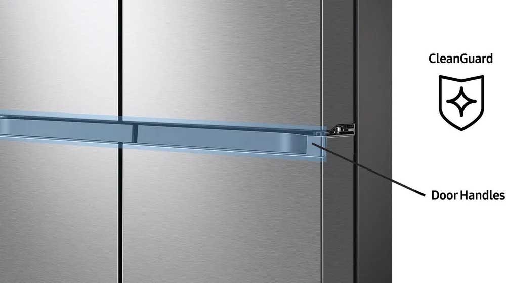 36 Inch Smart 4-Door Flex™ Refrigerator with 29 Cu. Ft. Capacity, AutoFill Water Pitcher, Dual Ice Maker, FlexZone Storage, Flex Crisper, UV Deodorizing Filter, Triple Cooling, and ADA Compliant: Fingerprint Resistant Stainless Steel - Image 8