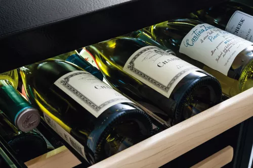 24" Wine Cooler, 48 Bottles, 7 Maple Racks, Custom Temp, ADA, Star-K Sabbath, Theater Lighting, Left Hinge. - Image 9